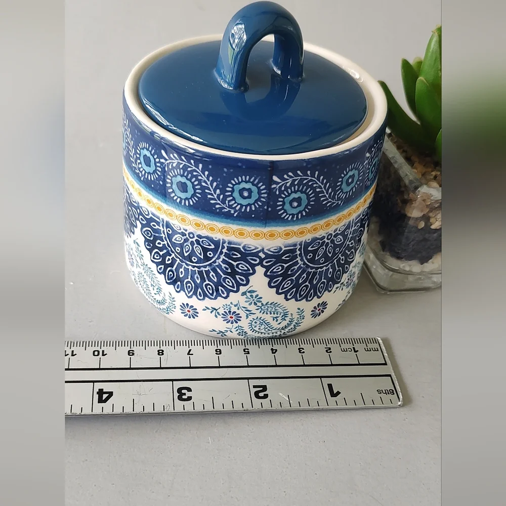 Canister Sugar Bico Tunisia  Small  Style Talavera New  Ceramic Dishwasher Safe